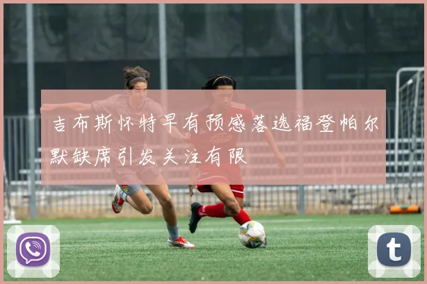 吉布斯怀特早有预感落选福登帕尔默缺席引发关注有限